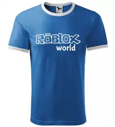 Pánské herní tričko Roblox World azurové