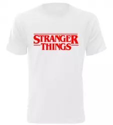 Pánské a dětské tričko Stranger Things bílé