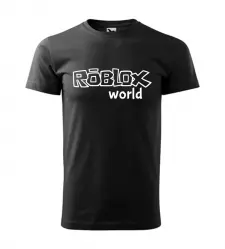 Pánské a dětské herní tričko Roblox World černé