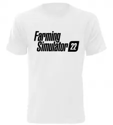 Herní tričko Farming Simulator 22 bílé