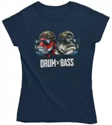 Dámské rybářské tričko Drum n Bass navy