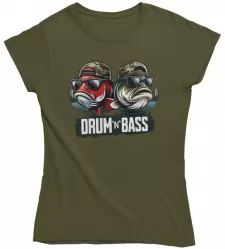 Dámské rybářské tričko Drum n Bass military