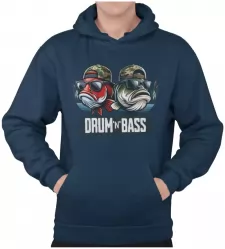 Pánská rybářská mikina Drum n Bass navy