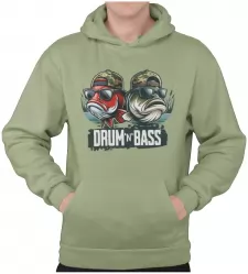 Pánská rybářská mikina Drum n Bass khaki