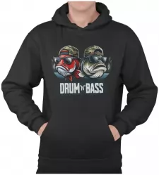 Pánská rybářská mikina Drum n Bass černá