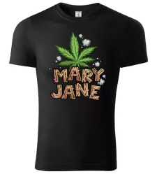 Pánské bavlněné tričko Mary Jane černé