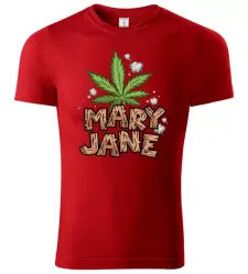 Pánské bavlněné tričko Mary Jane červené